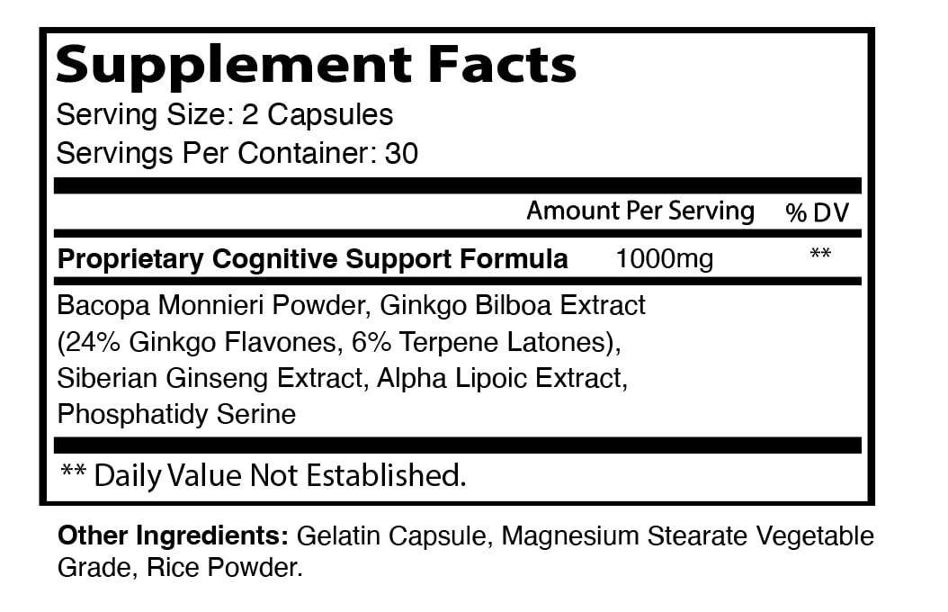 IDEAL PERFORMANCE (2 Pack) Cognigence Focus Nootropic Memory Booster Supplement Pills (120 Capsules) IDEAL PERFORMANCEAu supplements