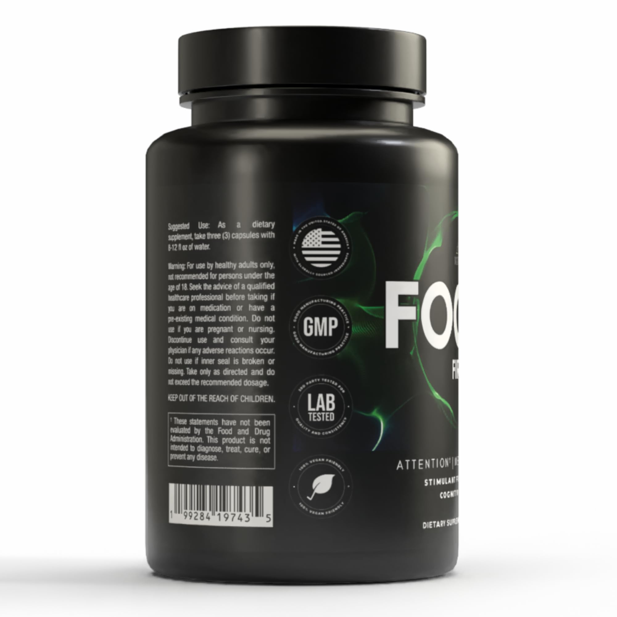 VITARA Focus First– Calm, Clear, Mental Focus Nootropic | Brain Support with Alpha GPC, Lion's Mane, GABA & Ginkgo Biloba VITARAAu supplements