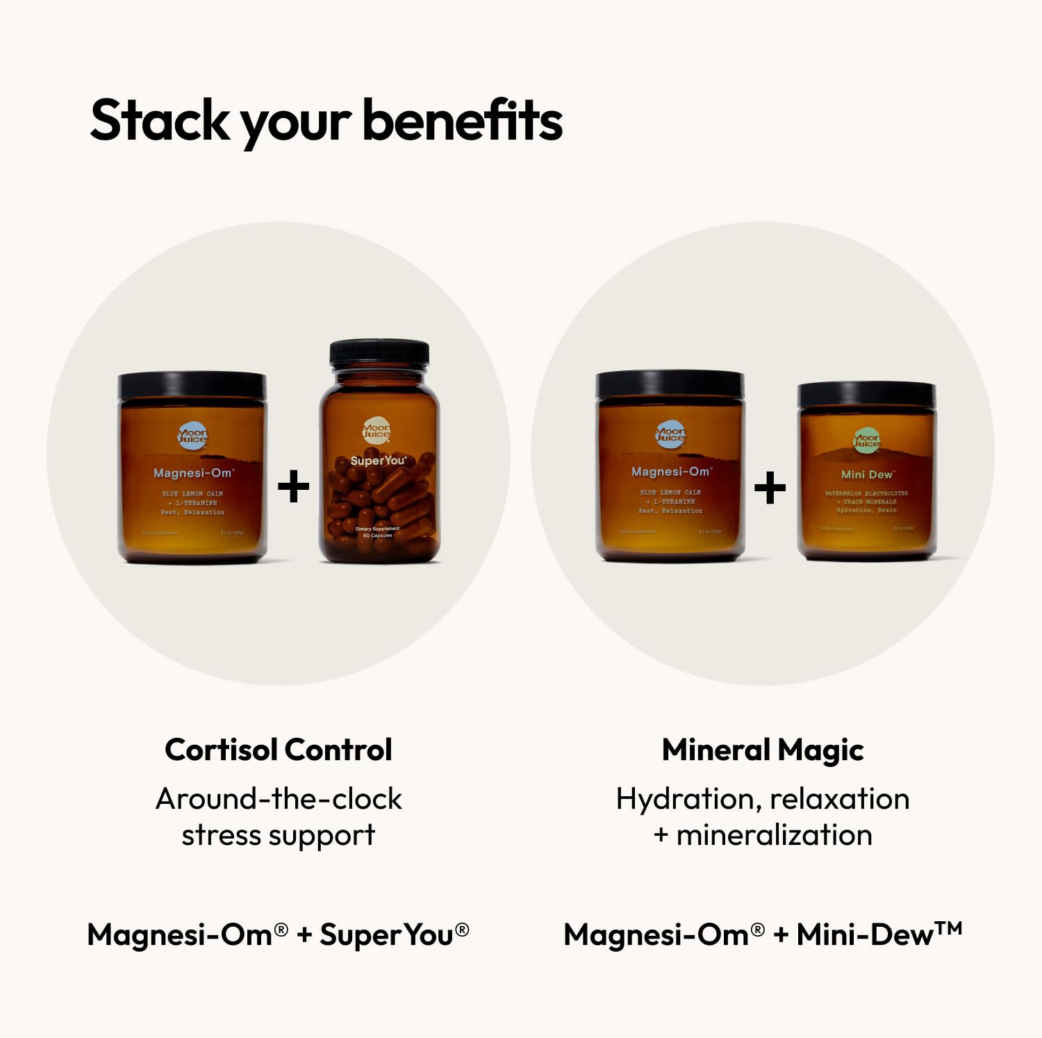 Moon Juice Magnesi-Om Magnesium Powder Supplement - Chelated Magnesium Complex + L-Theanine Blend for Rest, Relaxation & Regularity - Vegan, Non-GMO & No Sugar, Blue Lemon, 4.2 oz, 30 Servings Moon JuiceUS supplements