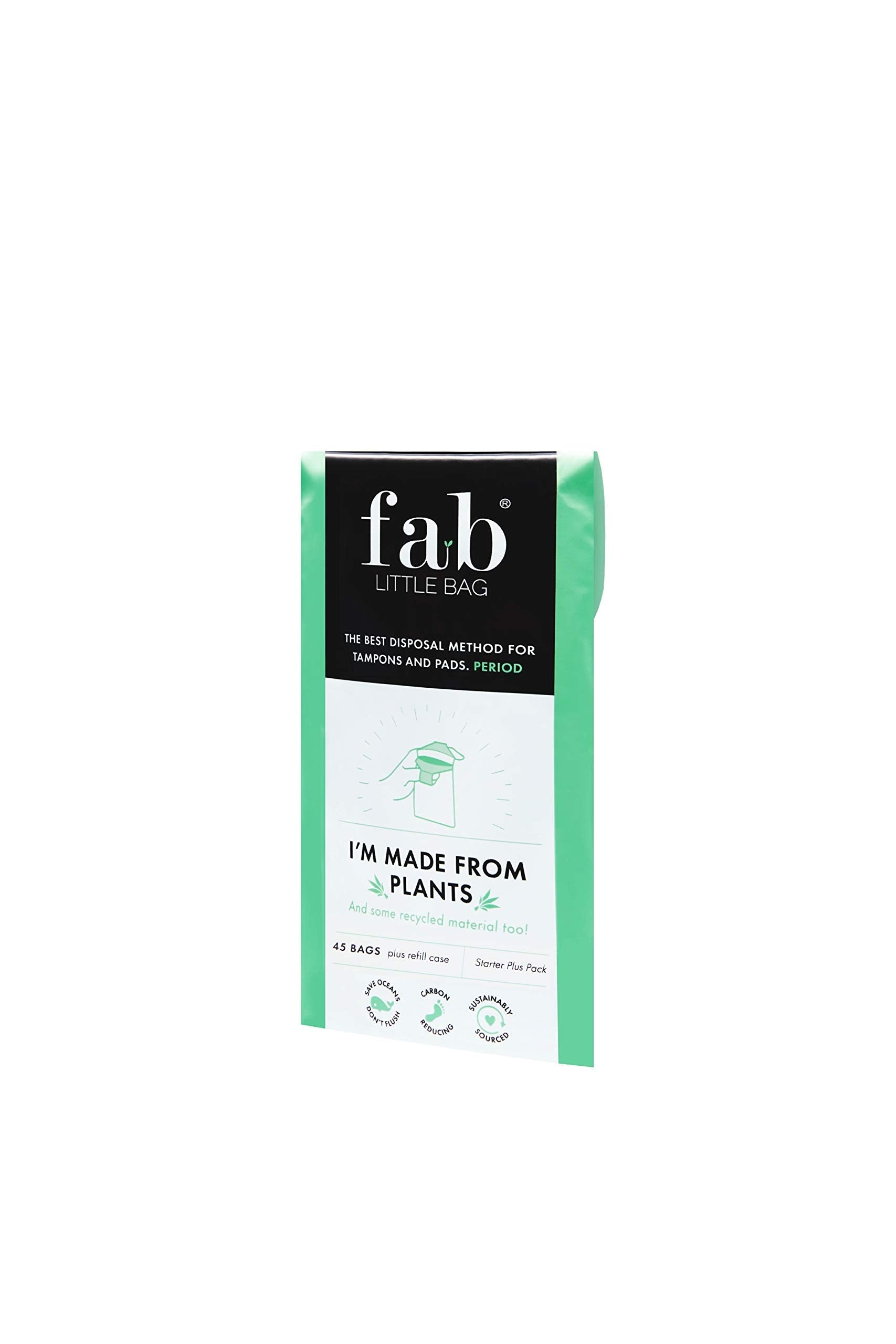 Fab Little Bag Starter Plus Pack - 45 Sanitary Disposal Bags Plus Recyclable Refill Pack Fab Little BagAu supplements