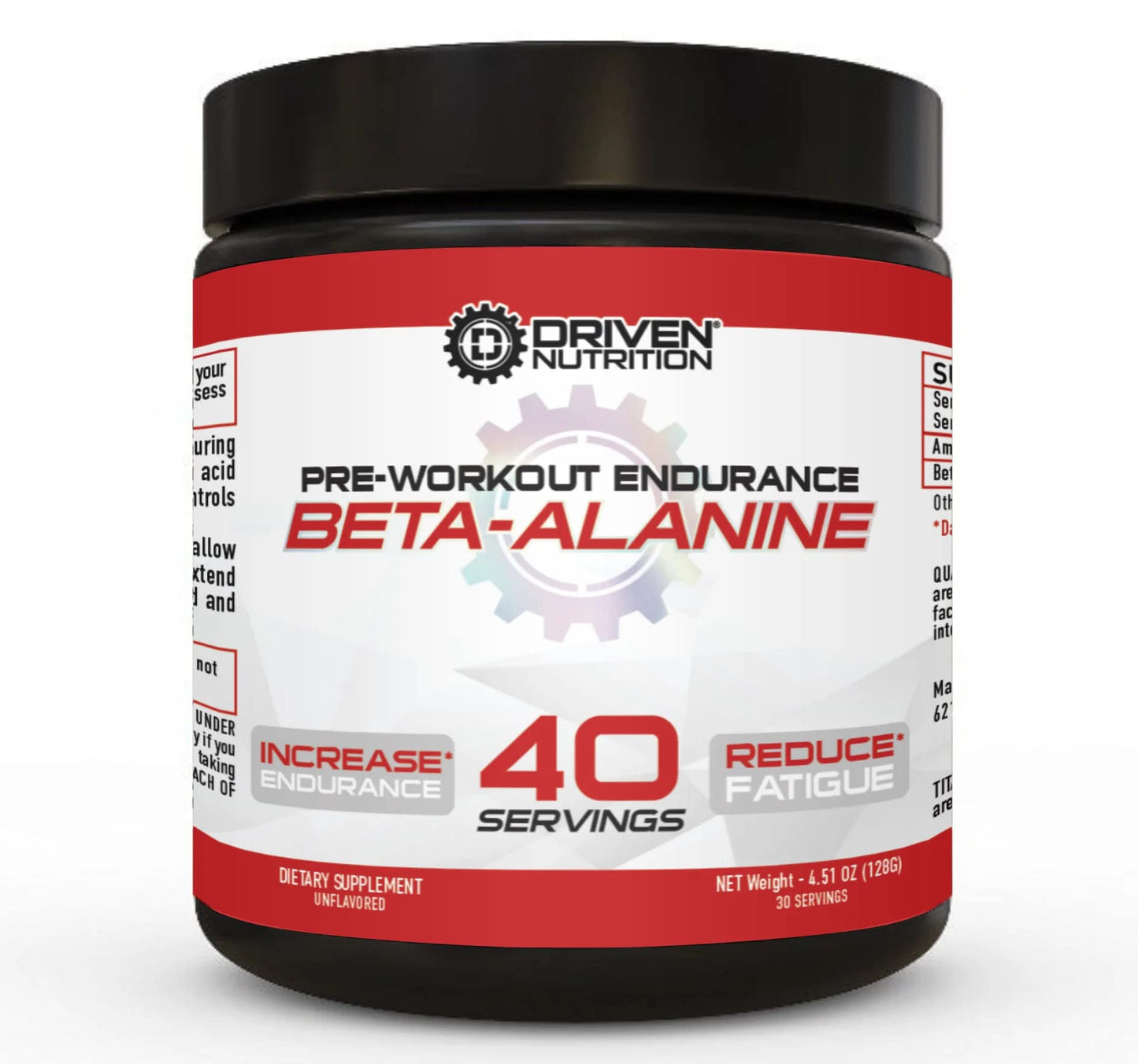 Driven Nutrition Beta Alanine, Unflavored - Preworkout Carnosine Booster for Physical Driven NutritionUS supplements