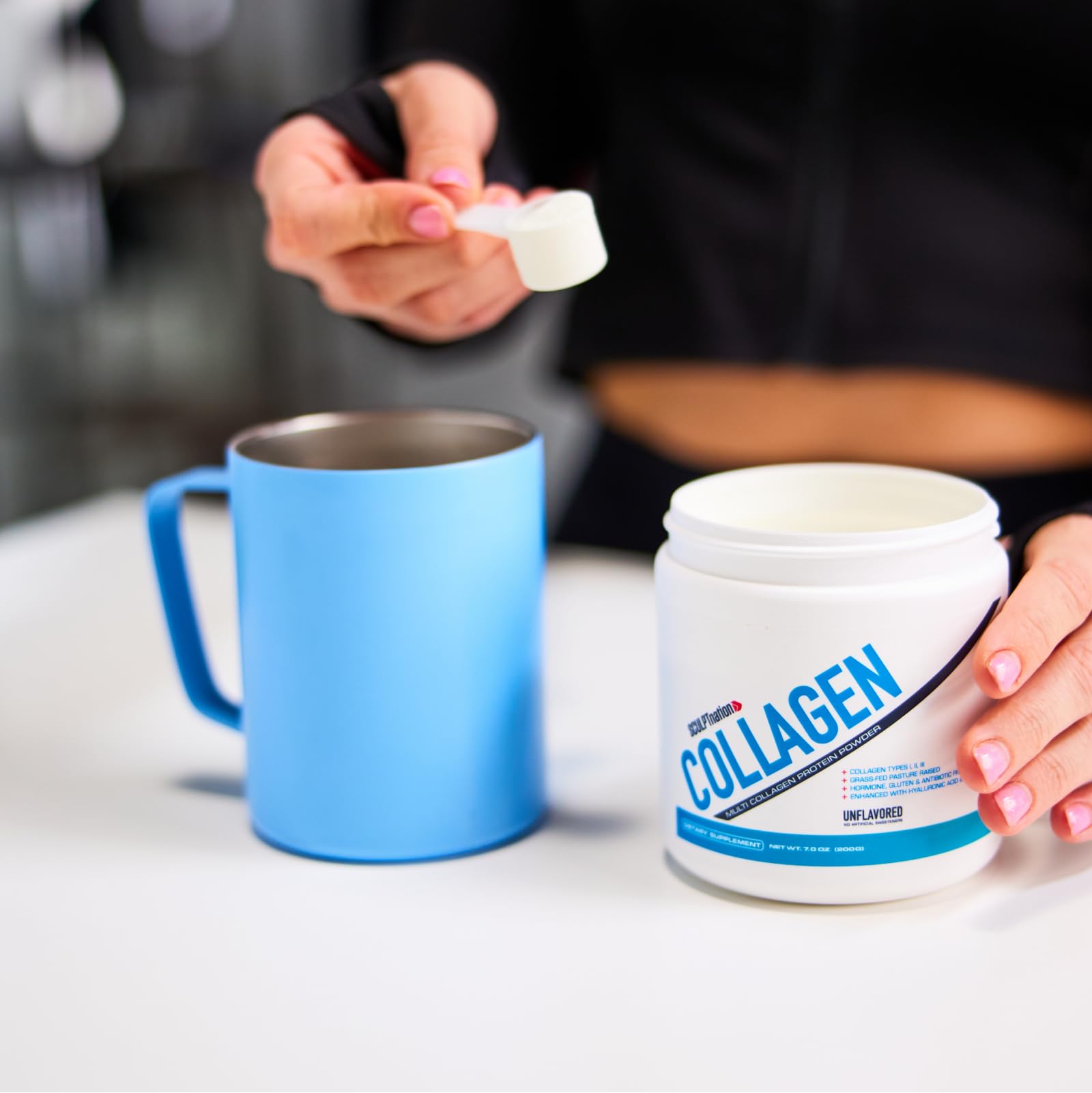 Sculpt Nation by V Shred Collagen Peptides Powder - Types I, II, and III Collagen Plus Sculpt NationUS supplements