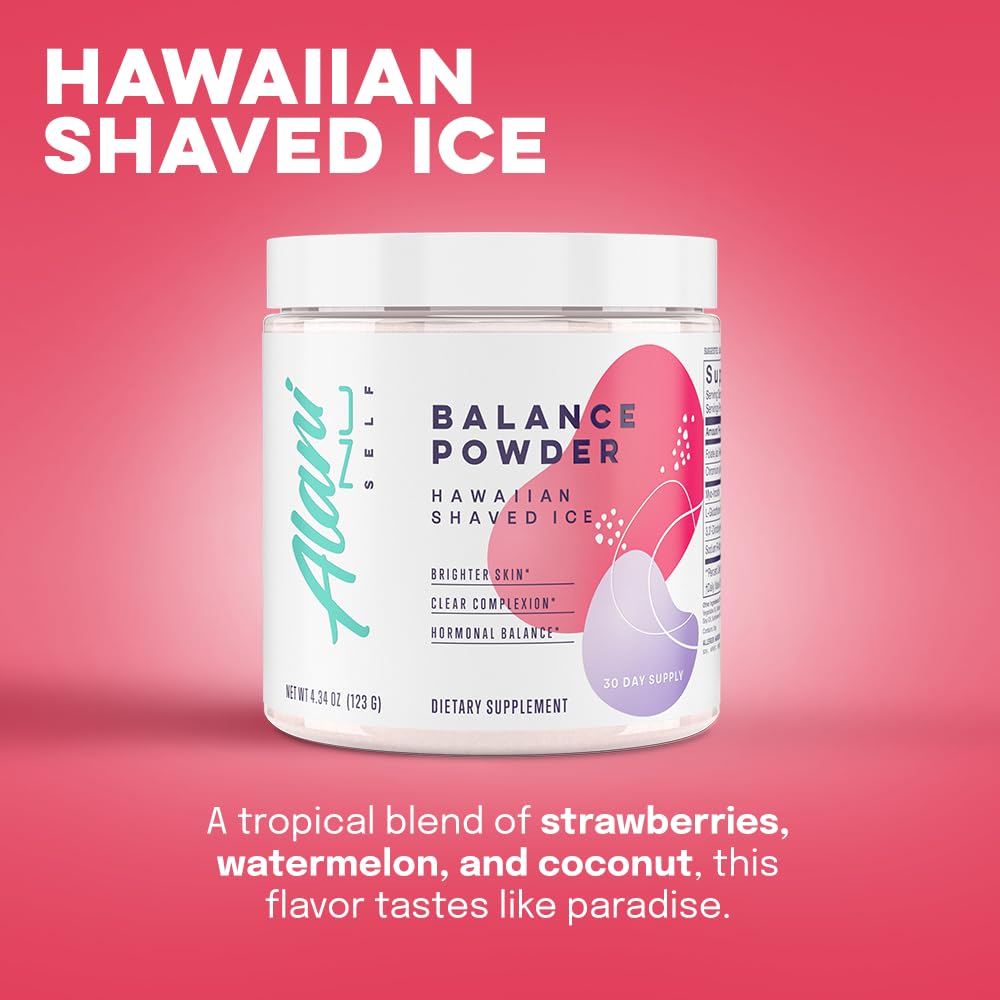 Alani Nu Balance Powder Hawaiian Shaved ICE | Supplement for Women | Hormonal Supp Alani NuUS supplements