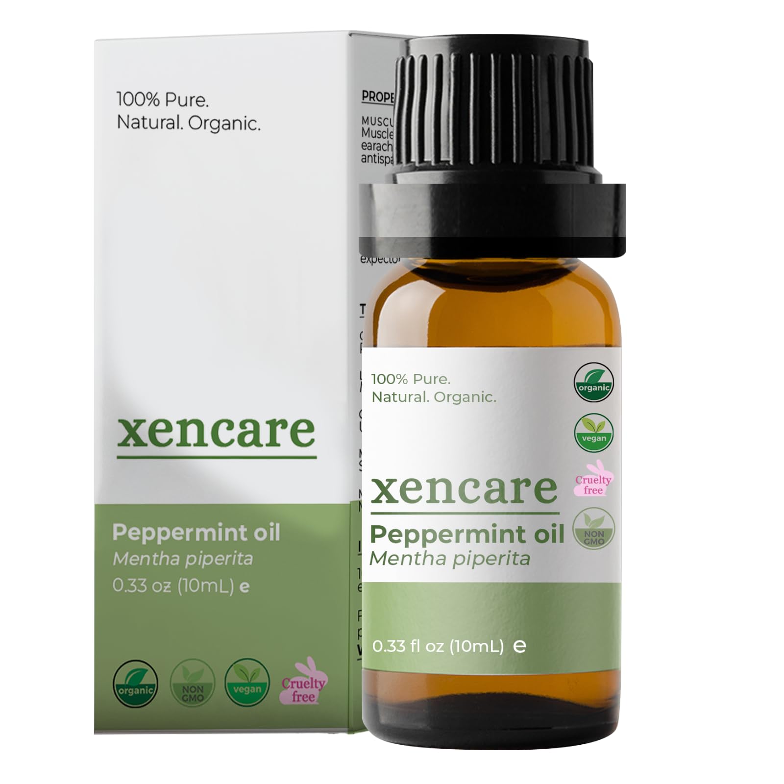 xencare Peppermint USDA Organic Food Grade Essential Oil | 100% Pure Natural Undiluted XenCareAu supplements