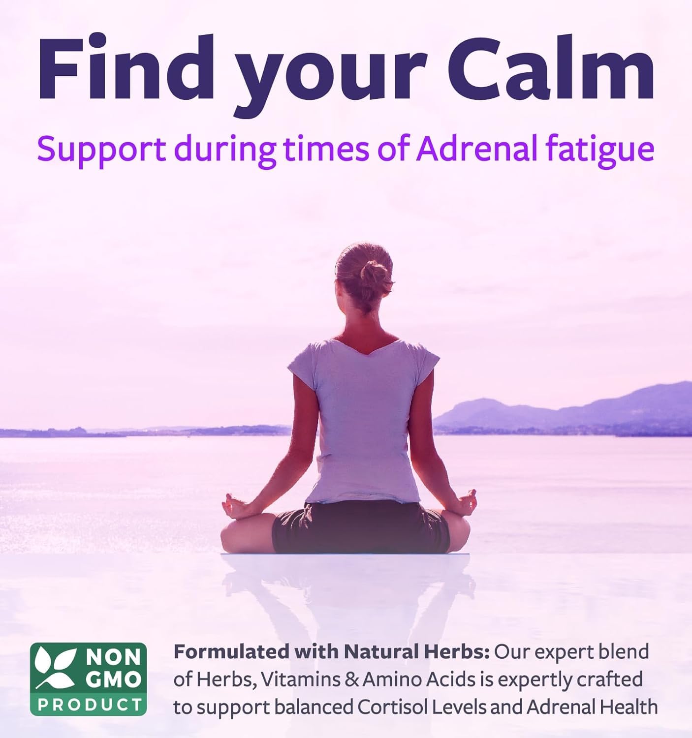 Adrenal System Support & Cortisol Manager (2 Month Supply) Powerful Ashwagandha & L-Tyrosine Fatigue Supplement - Maintain Balanced Cortisol Levels, Health, & Stress Relief - Non-GMO - 60 Capsules Healths HarmonyAu supplements