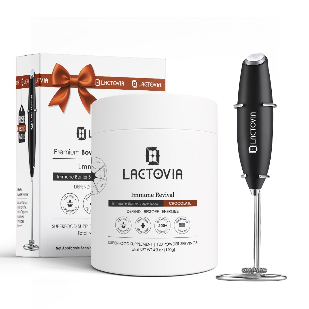LACTOVIA Bovine Colostrum Powder – Chocolate Flavor | Grass-Fed Colostrum Supplement | Gut & Immune Health Support | Keto, Gluten & Fat-Free | for Women & Men LACTOVIAAu supplements