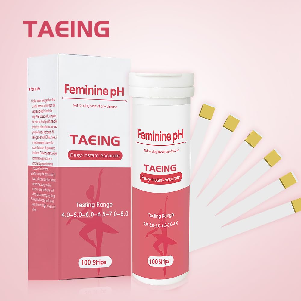 TAEING Vaginal Health pH Test Strips, 100pcs Feminine pH Test for Women, pH-Balance Monitor My StoreAu supplements