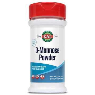 KAL D Mannose Powder 1600 mg, Easy-to-Mix, Fast-Dissolving D-Mannose - Urinary Tract Health and Bladder Support - Unflavored Powder, Non-GMO, Vegan, Gluten Free, 60-Day Guarantee, 45 Servings, 2.5oz KALAu supplements
