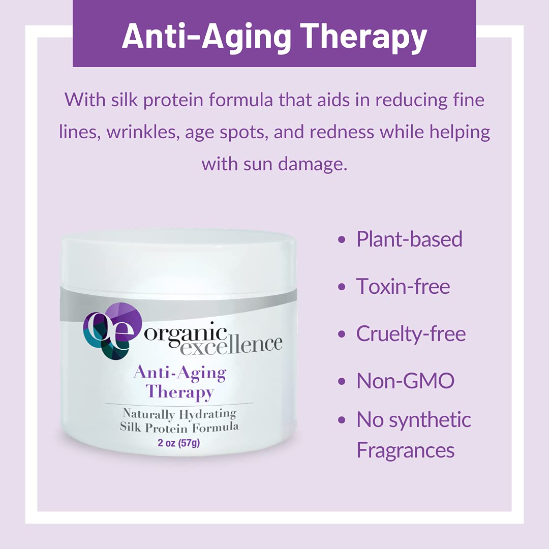 Organic Excellence Organic Moisturizer Face Cream, All Natural Face Moisturizer with Silk Protein to Hydrate, Nourish Protect Skin and Promote Collagen Production Non-Toxic & Fragrance-Free 2 oz Organic ExcellenceAu supplements