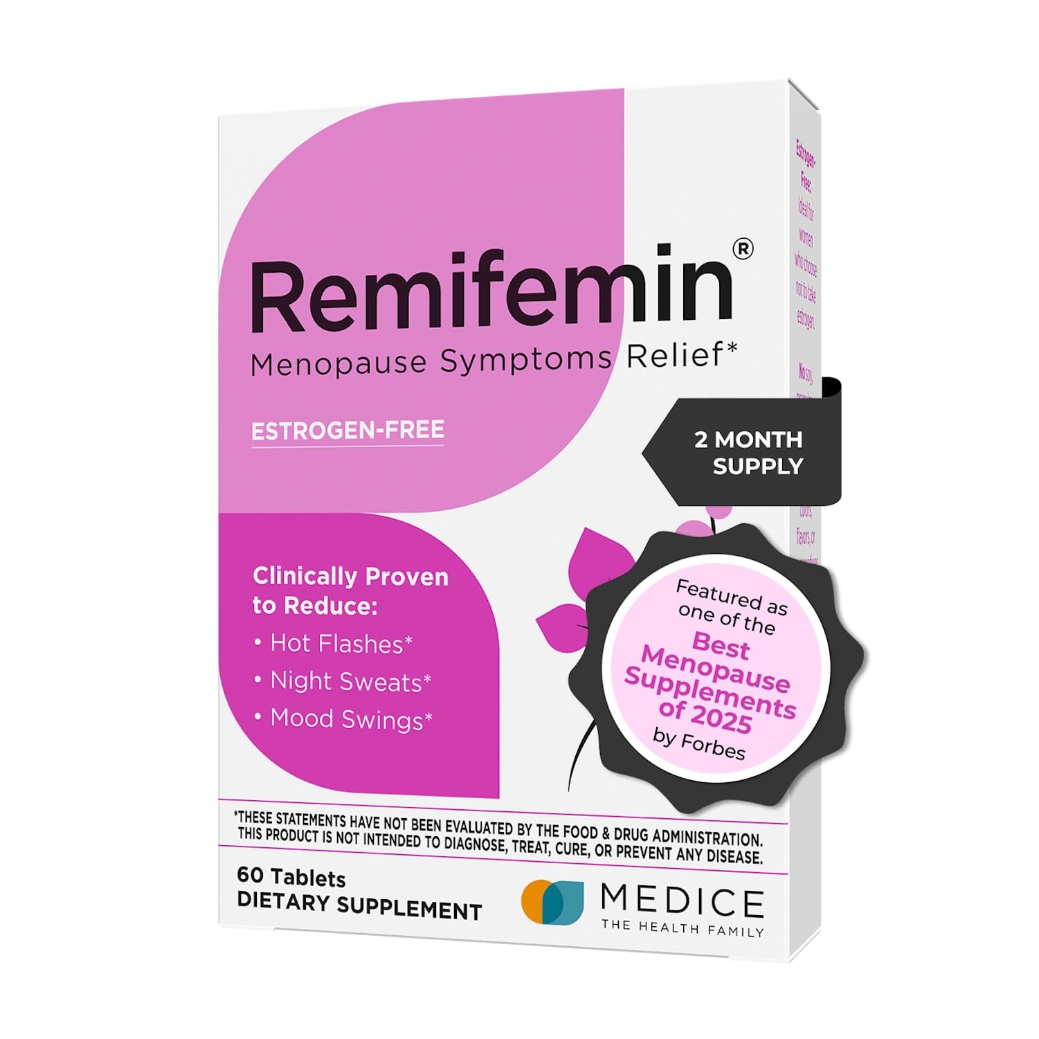 Remifemin Menopause Symptoms Relief - Clinically Proven Ingredients - Menopause Supplements - Black Cohosh - Estrogen-Free - Made in Germany - 60 Tablets RemifeminAu supplements
