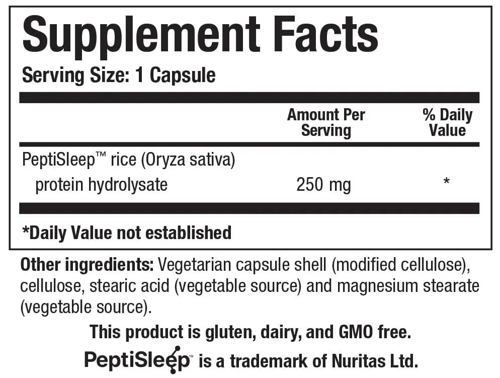 Biotics Research SleepTides - Plant Peptide Sleep Support for Deep and REM Sleep, Bioactive Rice Protein Peptides, Supports Healthy Cortisol Levels, Non-Habit Forming, Gluten, Dairy, GMO Free, 30 Caps BIOTICS RESEARCHnz supplements