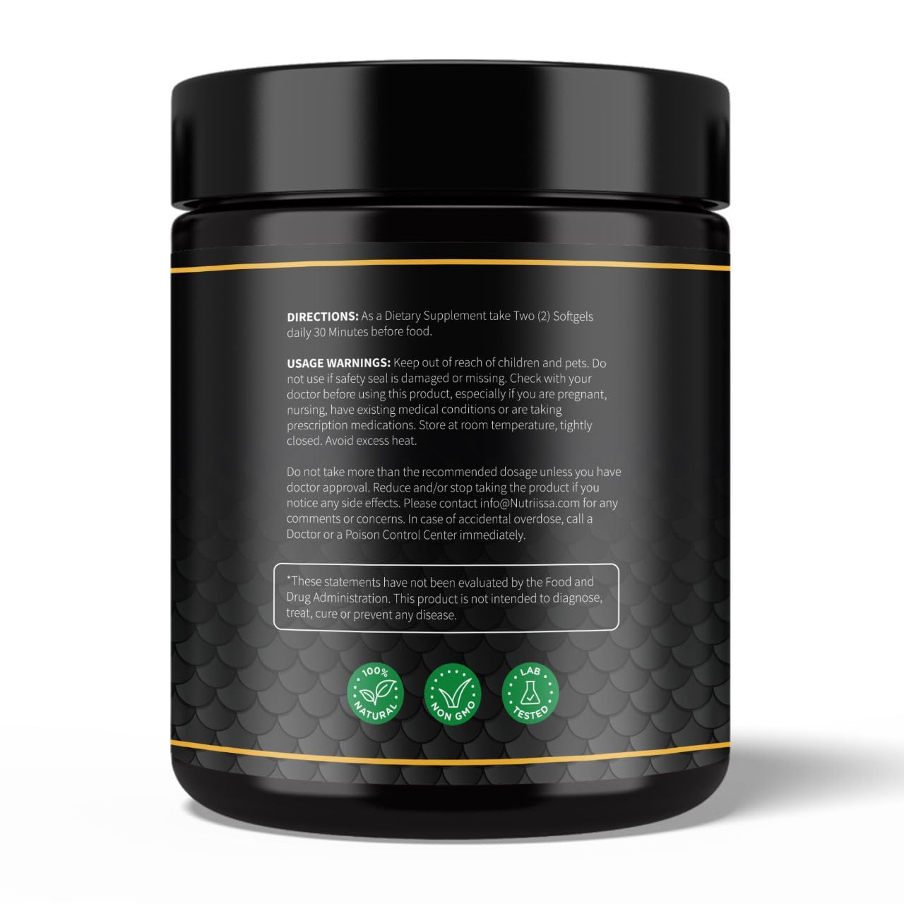 Nutriissa Omega 3 - Full Spectrum - 180 Count - High Concentrate Formula Fish Oil, Krill Oil NutriissaUS supplements