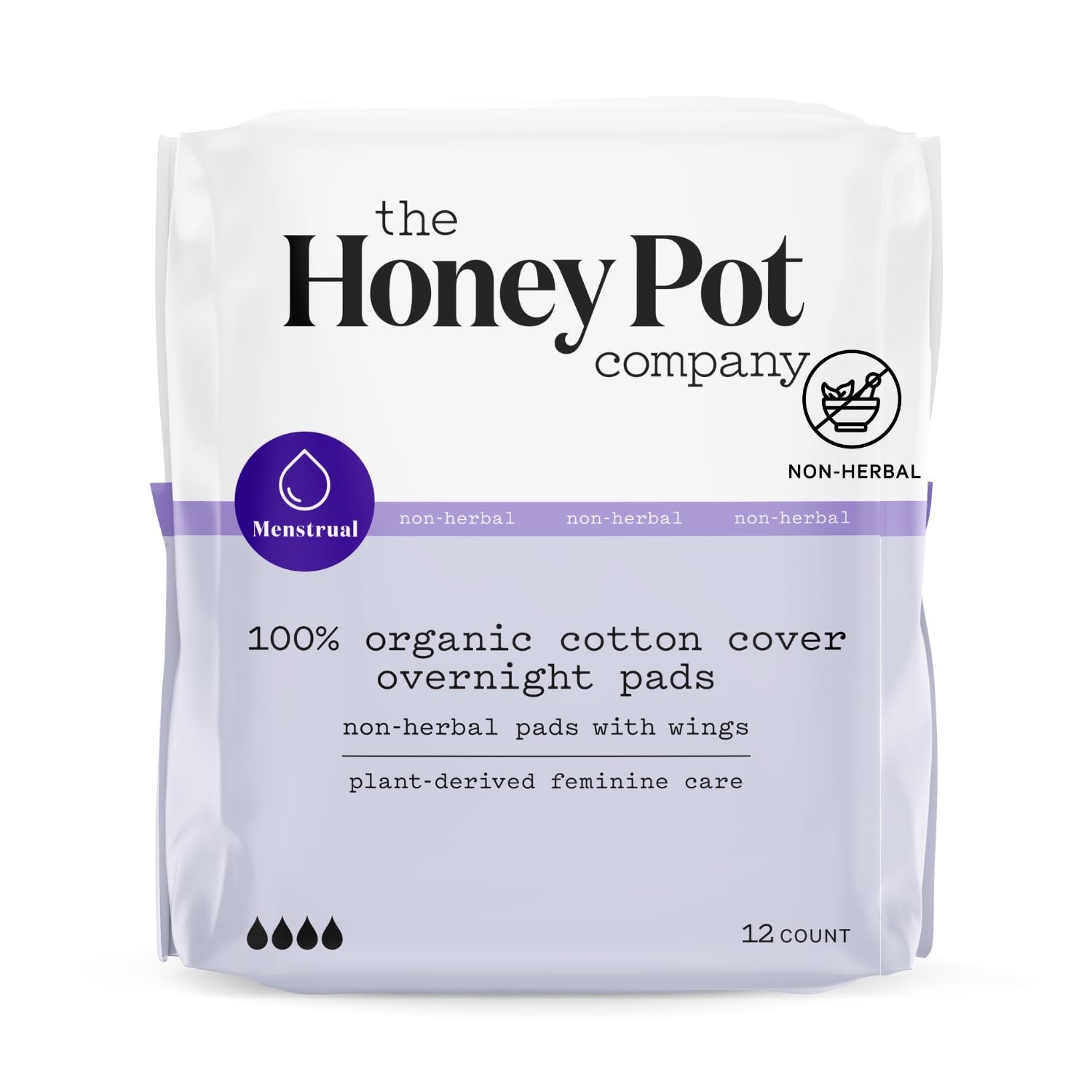 The Honey Pot Company - Non-Herbal Overnight Pads with Wings - Organic Pads for Women The Honey Pot CompanyAu supplements