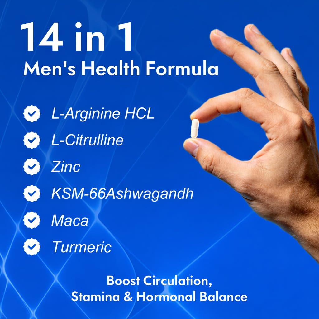 Aureph Vantique Men's NAD+ Supplement with Resveratrol, CoQ10, L-Citrulline & Lycopene - Nitric Oxide Support, Prostate Care, Anti-Aging, Stamina & Cellular Energy Boost 60 Capsules AurephAu supplements