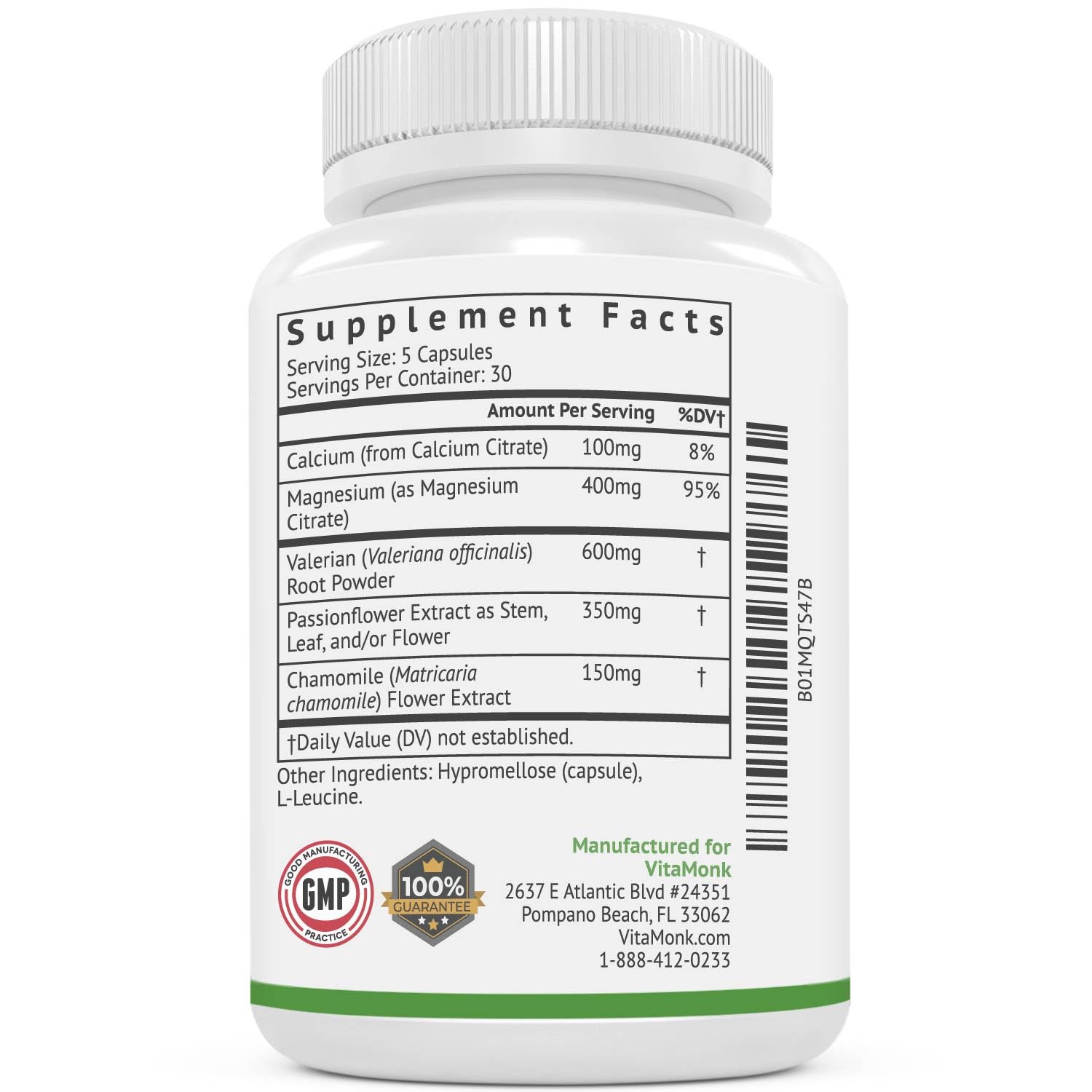 VitaMonk Relaxeril™ All-Natural Muscle Relaxer - Muscle Relaxer Supplement - Complete Muscle Relaxing Formula VitaMonkAu supplements