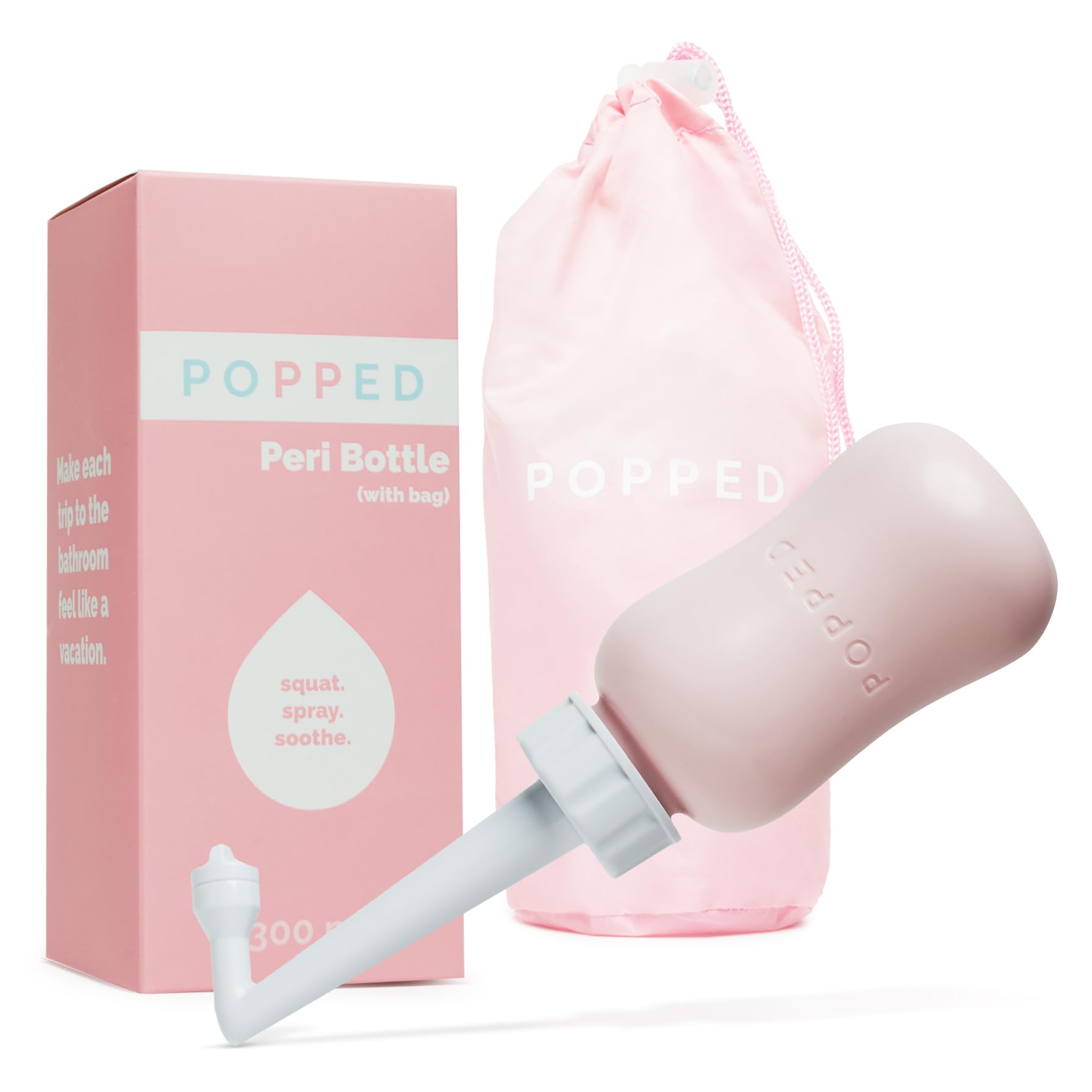 Popped Peri Bottle for Postpartum Care | Portable Bidet | Spray Bottle for Pain Relief, Tears POPPEDAu supplements