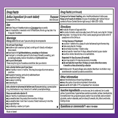Amazon Basic Care Omeprazole Delayed Release Tablets 20 mg, Treats Frequent Amazon Basic CareUS supplements