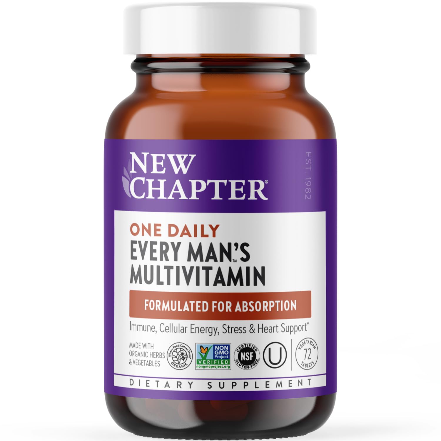 New Chapter Men’s Multivitamin, B6, Extra B12, D3, Vitamin C & Zinc, Immune, Heart, Cellular Energy, and Brain Health New ChapterAu supplements