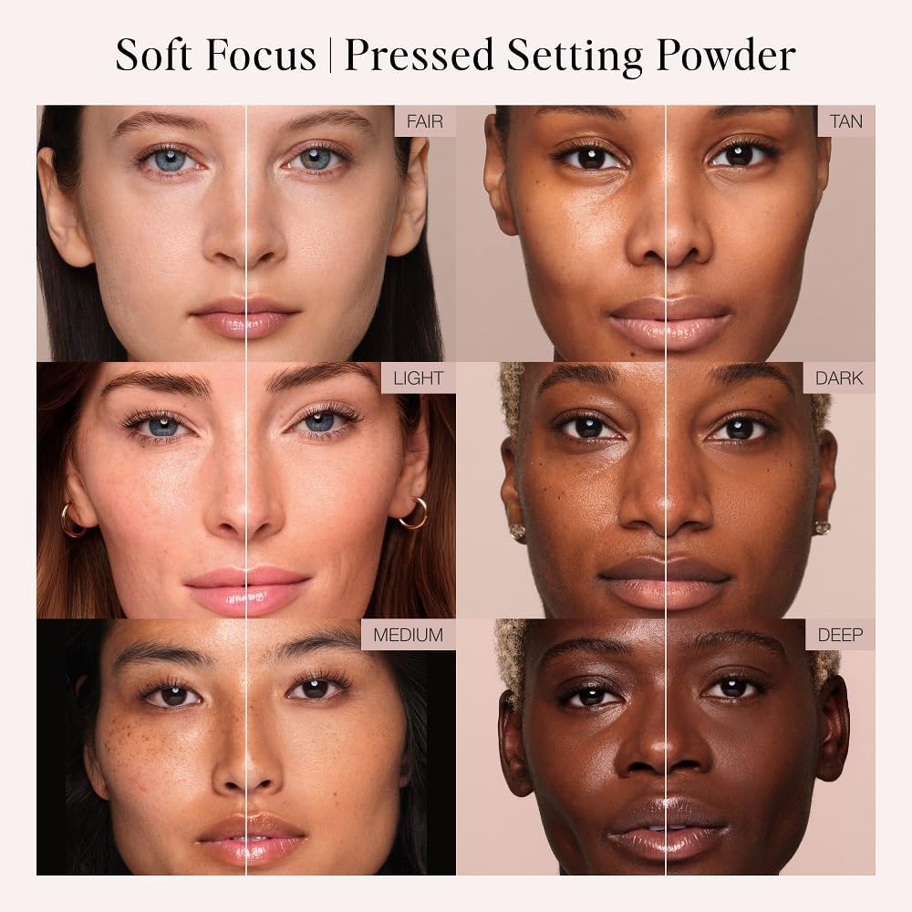 Jouer Soft Focus Hydrate & Setting - Pressed Powder with Matte Finish - Blurring Powder for Fine Lines and Pores - Set Face Makeup Foundation or Concealer - Translucent JouerAu supplements