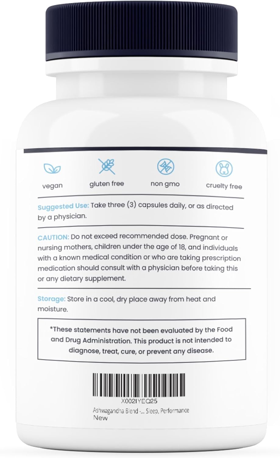 Nature's Pure Blend Ashwagandha Supplements – Organic Ashwagandha Root & Extract for Women and Men – Stress Relief, Sleep, and Mood Support – Athletic Performance & Focus Support – 60 Vegan Capsules Nature's Pure BlendAu supplements