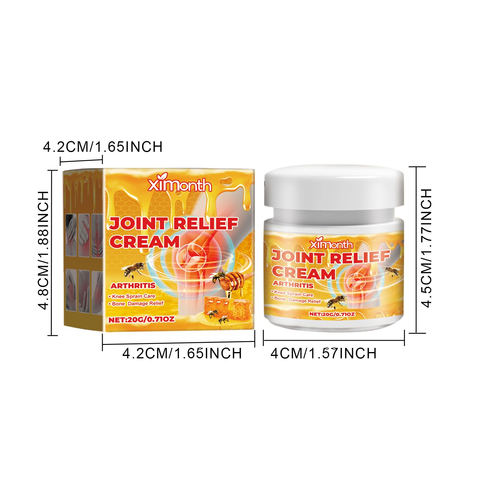 JOYVOIDX Joint & Knee Comfort Cream with Bee Venom and Cassia Flower, Formulated with Glucosamine for Flexibility and Mobility, 0.71oz JOYVOIDXAu supplements