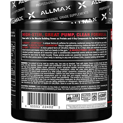 ALLMAX MUSCLEPRIME, White Raspberry - 266 g - Advanced Grade Pre-Workout ALLMAX NutritionUS supplements