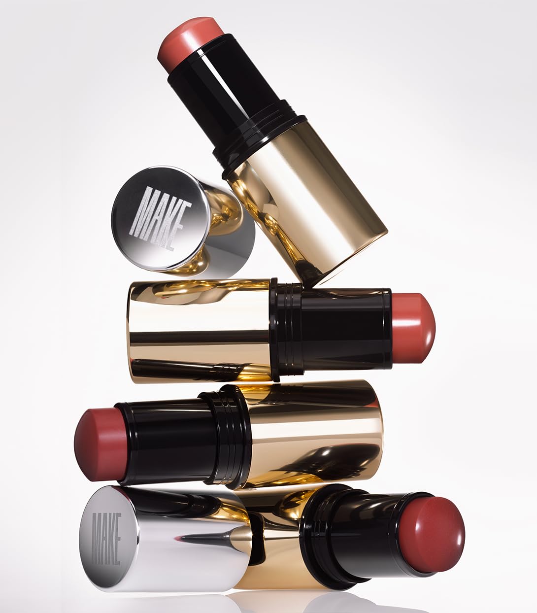 MAKE Beauty Heat Stroke Cream Blush Stick for Cheeks with Natural Hydrating Dewy Finish. Creamy Gel Blush Balm - Shade Baked, Deep Chocolate Brown Cheek Tint MAKEAu supplements