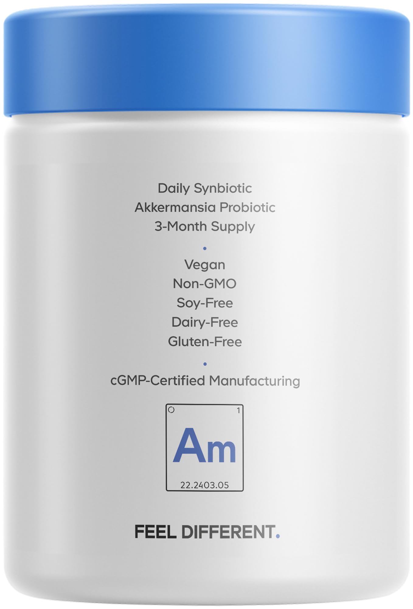 Codeage Akkermansia Muciniphila Probiotic Ultra - High-Potency 500M AFUs Akkermansia Probiotic Supplement - Enhanced Daily Probiotic & Prebiotic, Chicory Inulin - 3-Month Supply - 90 Capsules CodeageAu supplements