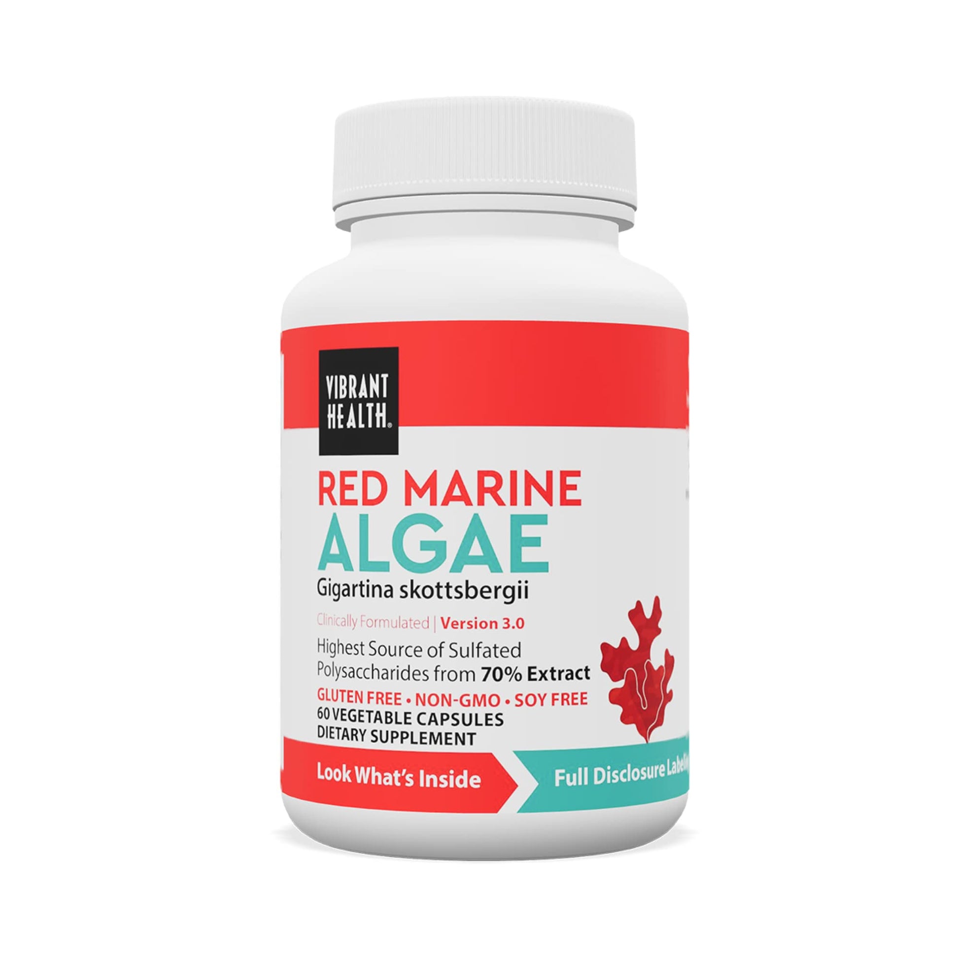 Vibrant Health, Gigartina Red Marine Algae, Plant-Based Immune Support, 60 Capsules Vibrant HealthAu supplements