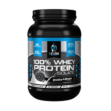 eFlow Nutrition 100% Whey Protein Isolate - Lactose-Free Digestive Enzymes Added eFlow NutritionUS supplements