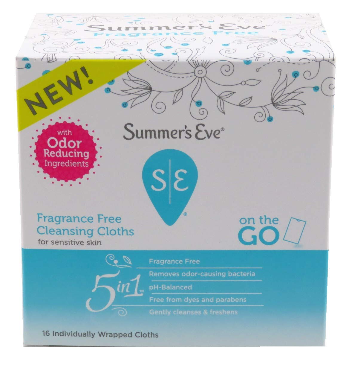Summer’s Eve Fragrance Free Gentle Daily Feminine Wipes, Removes Odor, pH balanced, 16 Count, (Pack of 3) Summer's EveAu supplements