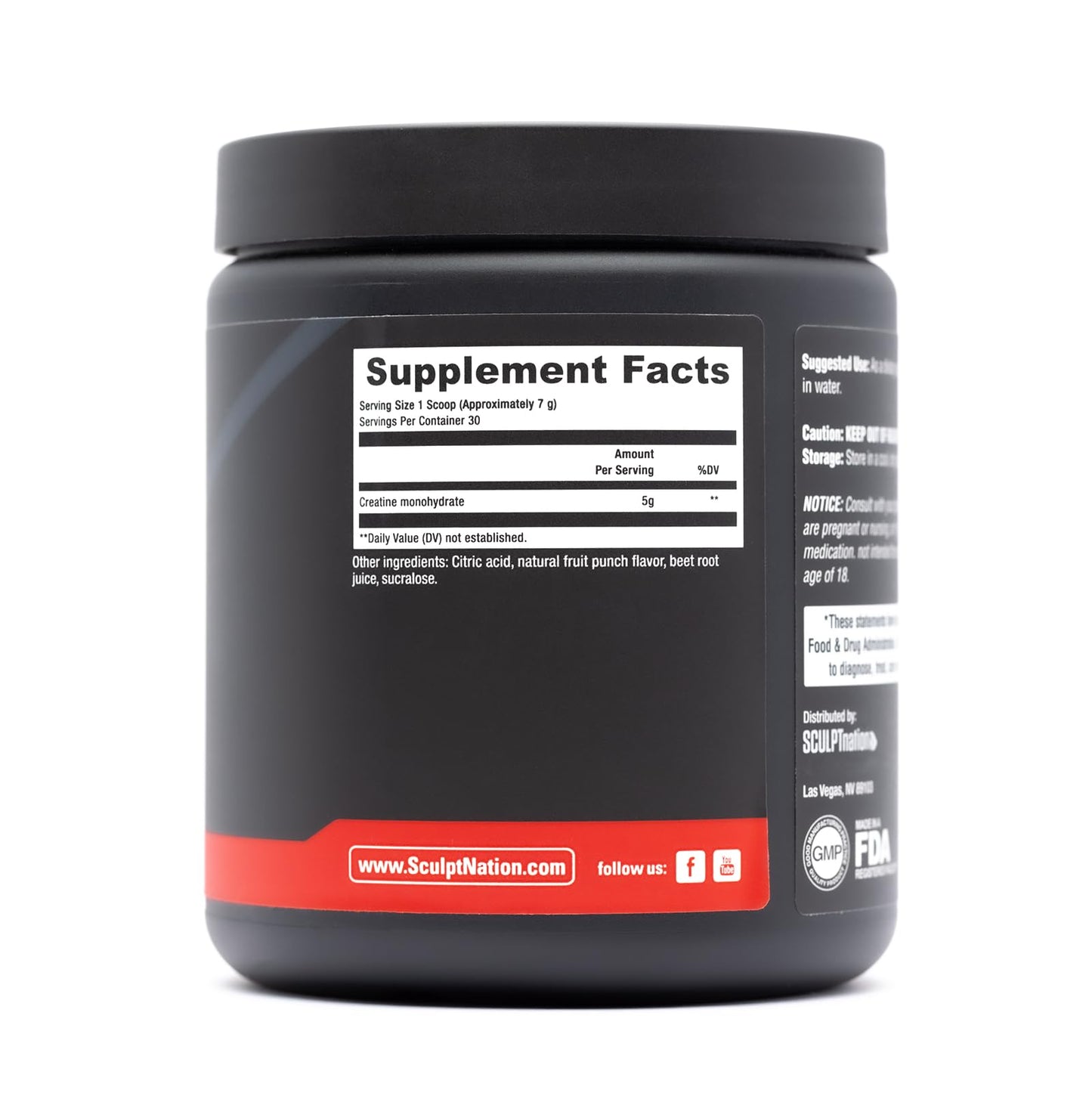 Sculpt Nation by V Shred Creatine - Premium Creatine Monohydrate Powder Sculpt NationUS supplements
