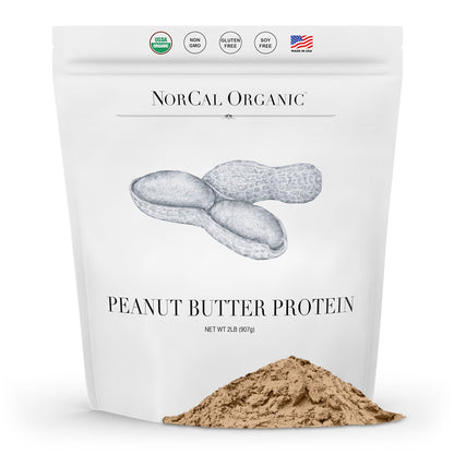 Norcal Organic Peanut Butter Protein Powder - 2lb | Vegan, Low-Cal, 11g Protein NorCal OrganicUS supplements