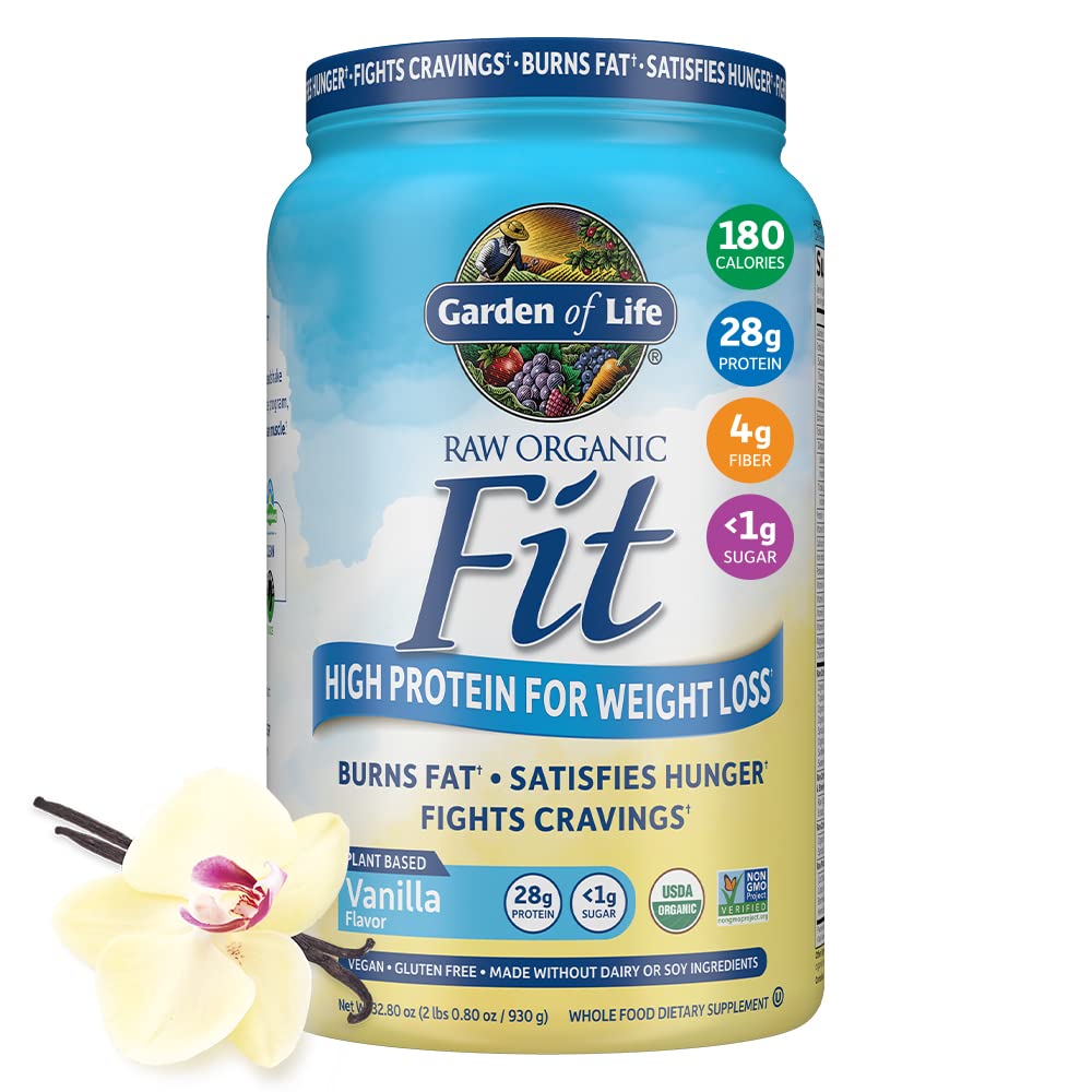 Garden of Life Raw Organic Fit Vegan Protein Powder Vanilla & Vegan Protein Powder Garden of LifeUS supplements