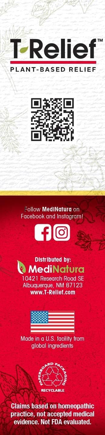 MediNatura T-Relief Extra Strength Cream Arnica +12 Natural Relieving Actives for Back Pain Joint Soreness Muscle Aches & Stiffness, Whole Body Fast Acting Relief for Women & Men - 3 oz MediNaturaAu supplements