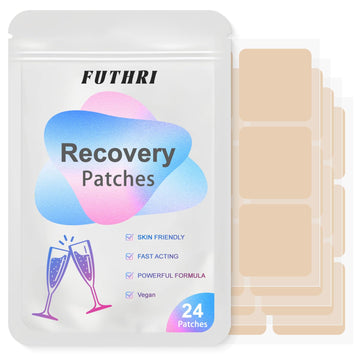 FUTHRI Recovery Patch 24 Pack: Wake Up Refreshed with Natural Ingredients - Waterproof & Skin-Friendly - Pre-Drink Patch for Festivals & Nights Out FUTHRIAu supplements
