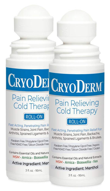 Cryoderm Pain Relieving Roll On 3 oz 2 PACK CryoDermAu supplements