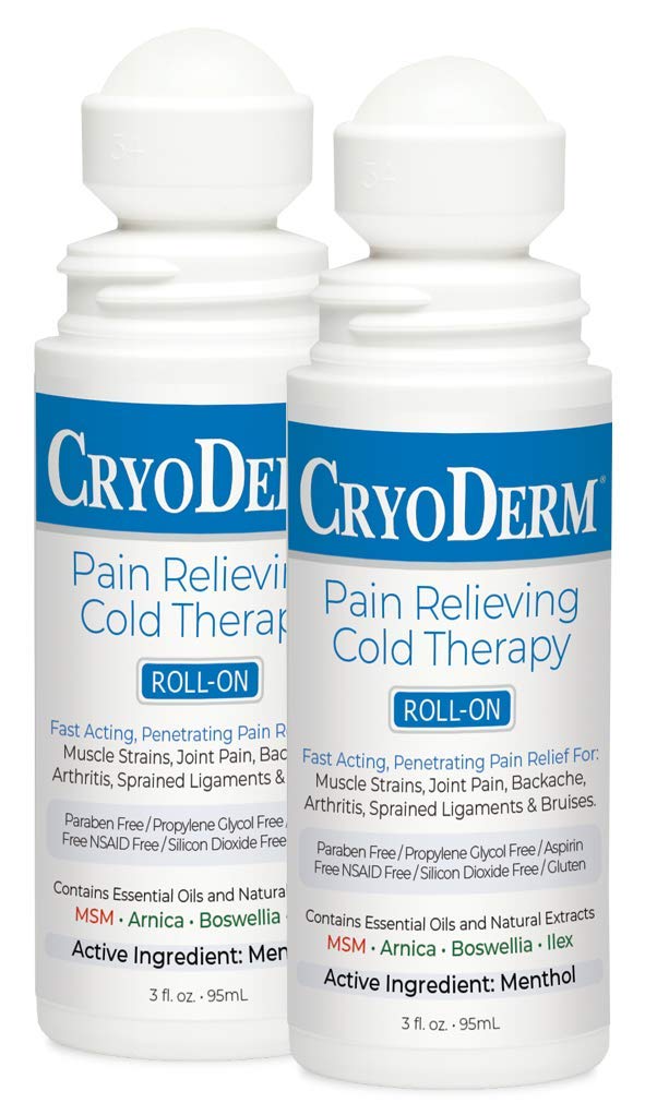 Cryoderm Pain Relieving Roll On 3 oz 2 PACK CryoDermAu supplements