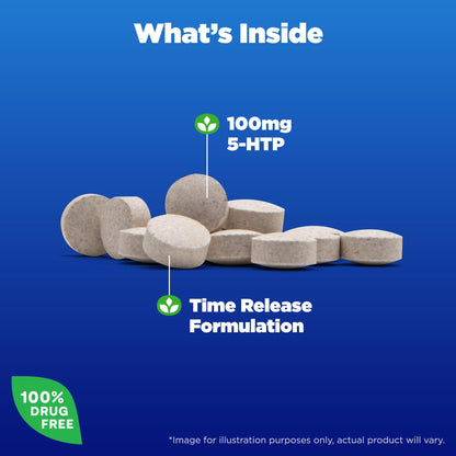 Natrol 5-HTP 100mg, Dietary Supplement Helps Support a Balanced Mood, 90 Time NatrolUS supplements