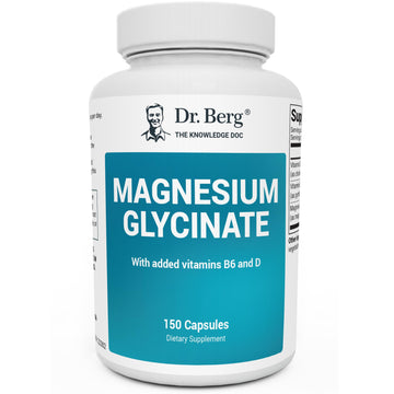 Dr. Berg's Magnesium Glycinate 400mg - Fully Chelated Veg Capsules for Stress Dr. Berg NutritionalsUS supplements