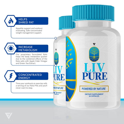 (3 Pack) Liv Pure Pills, Livpure Liver Detox Cleanse Management Capsules Advanced Formula Supplement FyvusUS supplements