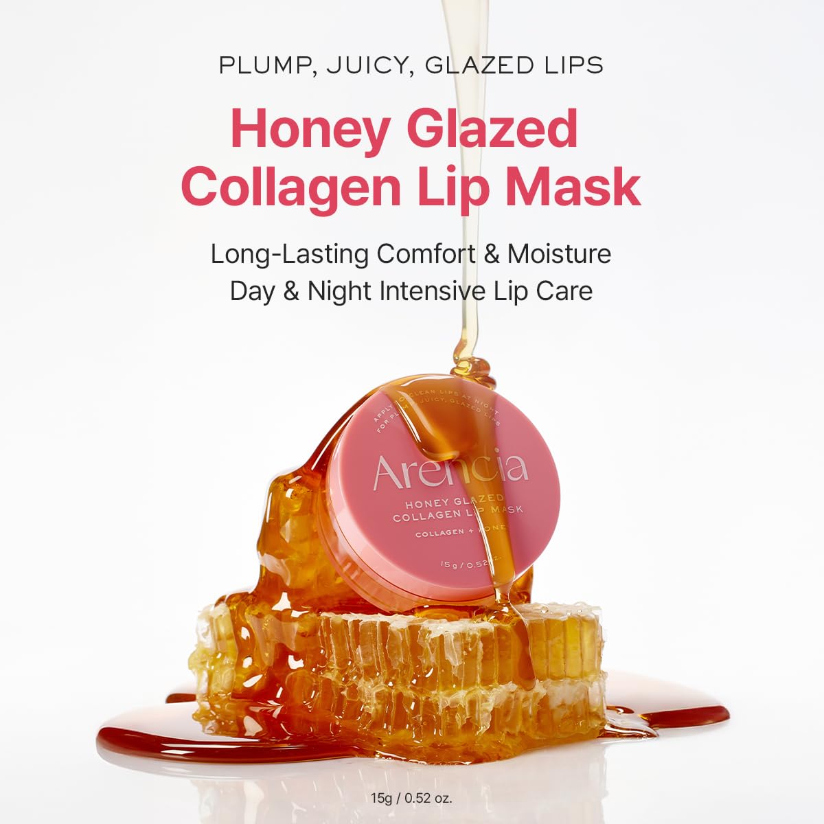 Arencia Honey Glazed Collagen Lip Mask, Overnight Lip Treatment with Collagen and Honey, 0.52 oz ARENCIAAu supplements