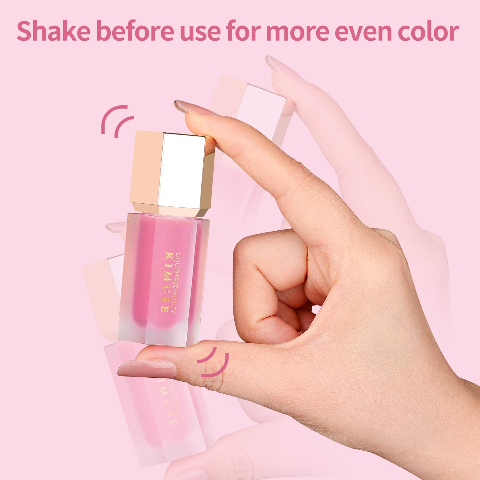 KIMUSE Liquid Blush, Long-Wearing Pigmented Soft Cream Face Blush, Waterproof, Smudge Proof, Dewy Finish KIMUSEAu supplements
