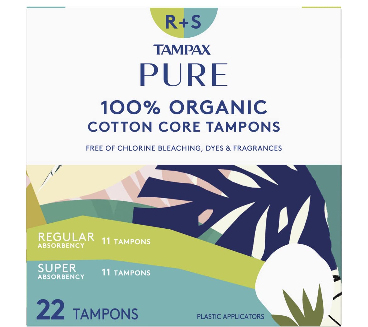 Tampax PURE COTTON 22-pack (11 Regular/11 Super) TampaxAu supplements