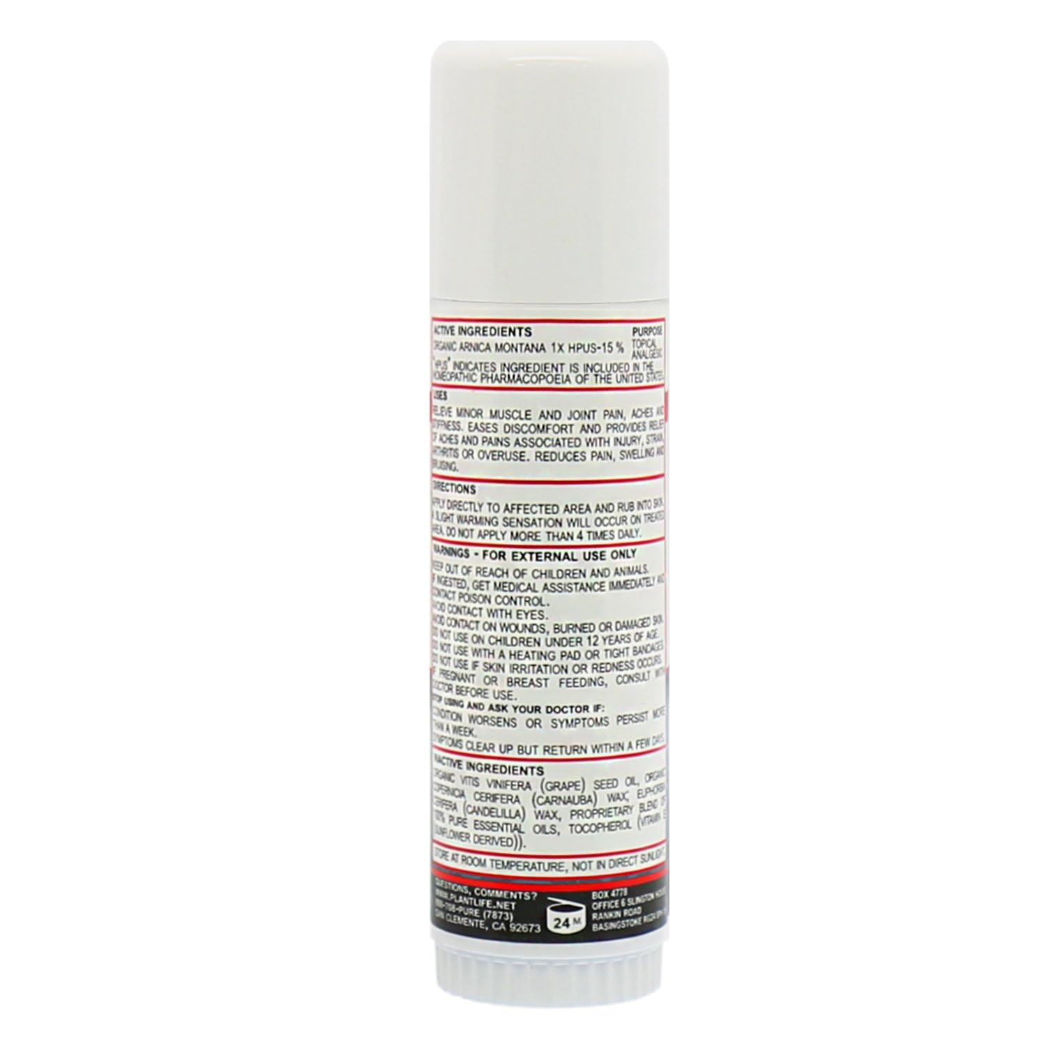 Plantlife Arnica Relieve Balm - Made with Arnica and 100% Pure Essential Oils - Relieve Products are a Homeopathic Solution for Everyday Use - Works Quickly and Effectively - Made in California PlantlifeAu supplements