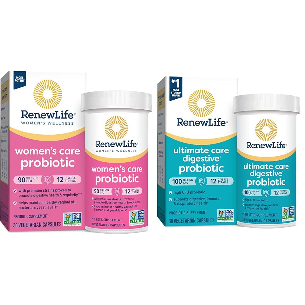 Renew Life Women's Probiotic Capsules, Supports Vaginal, Urinary, Digestive & Ultimate Renew LifeUS supplements
