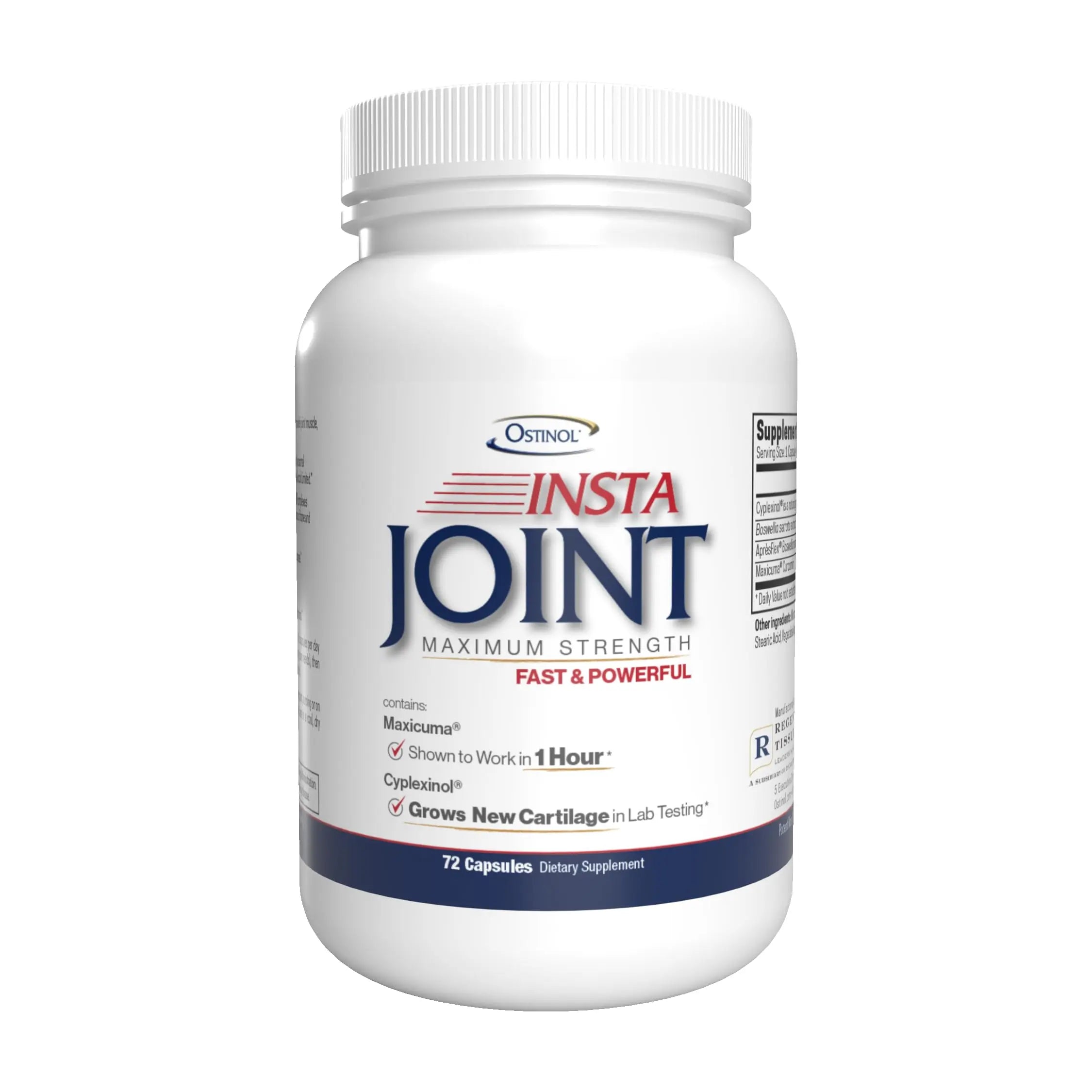 Ostinol Insta Joint Maximum Strength – Advanced Joint Support Capsules with Cyplexinol®, Maxicuma®, ApresFlex® & Boswellia – Supports Cartilage, Flexibility & Mobility – 72 Capsules ZYCALAu supplements