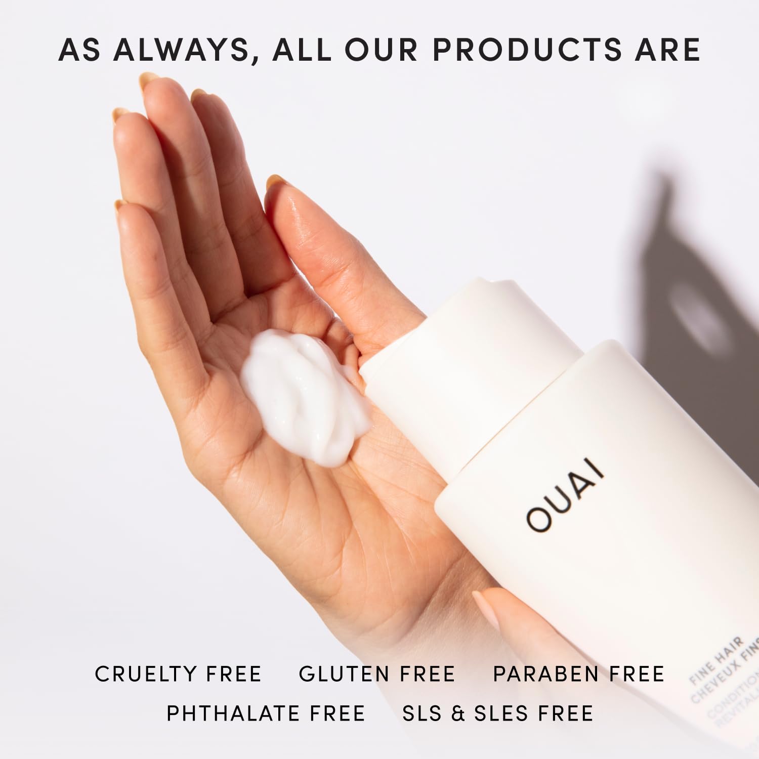 OUAI Fine Hair Conditioner Refill - Volumizing Conditioner Made with Keratin, Biotin and Chia Seed Oil - Adds Softness, Bounce and Volume - Free from Parabens, Sulfates, and Phthalates (32 Oz) OUAIAu supplements