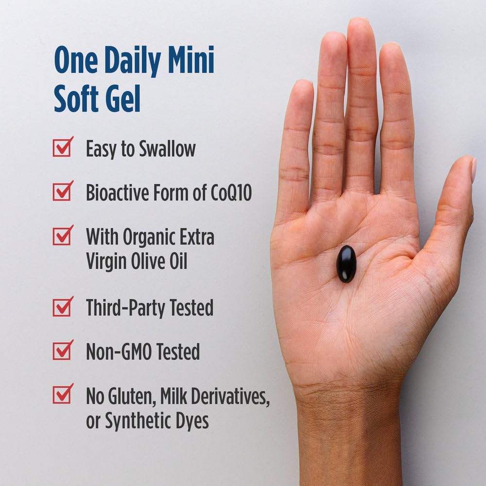 Nordic Naturals Nordic CoQ10 Ubiquinol - 60 Mini Soft Gels - 100 mg Coenzyme Q10 (CoQ10) Ubiquinol - Heart & Brain Health, Cellular Energy Production, Antioxidant Support - Non-GMO - 60 Servings Nordic NaturalsAu supplements