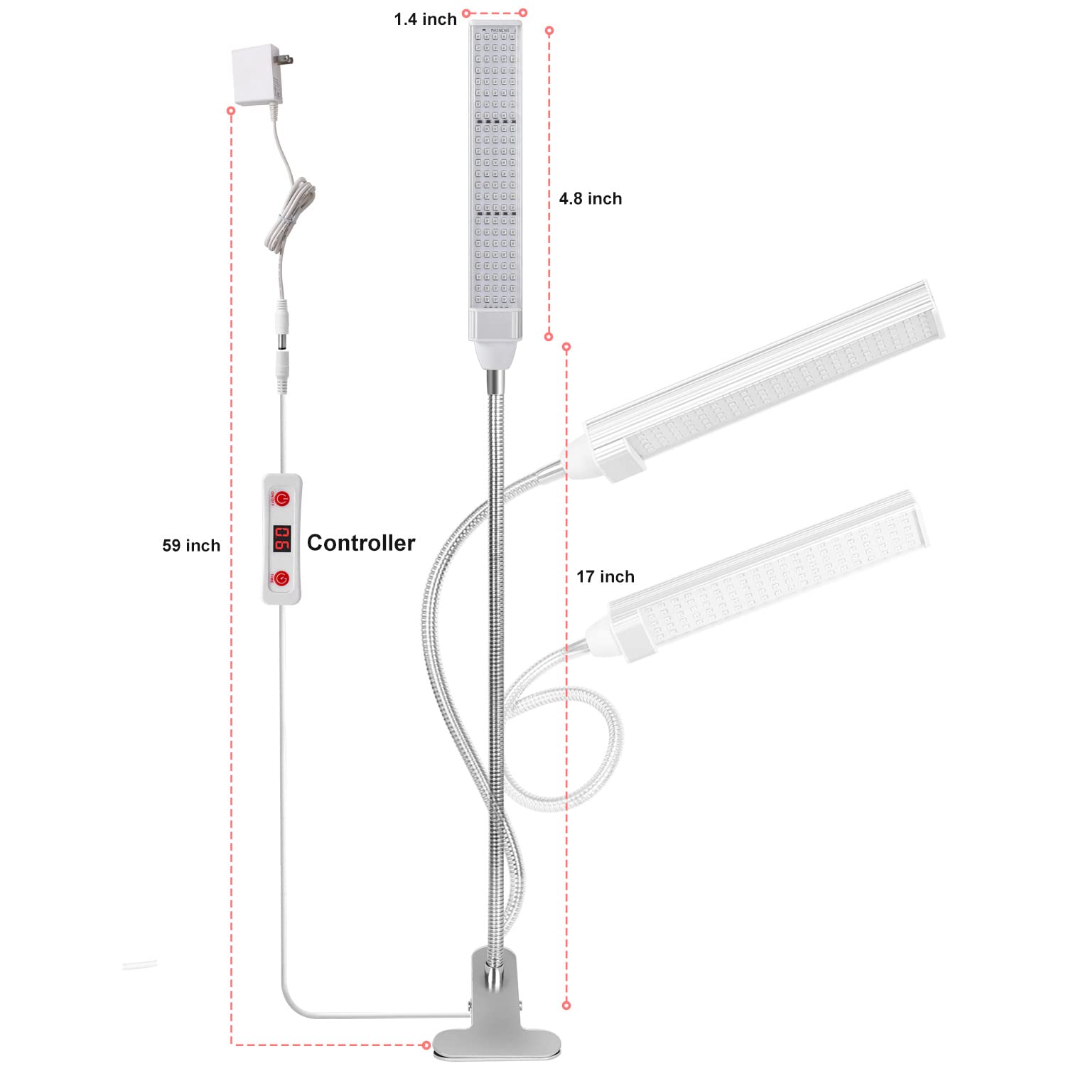 MAINENG Infrared & Red Light Therapy Lamp with Timer, 660nm & 850nm LED - M7685 MAINENGAu supplements